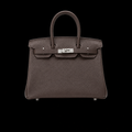 Birkin 30 Bag in Dark Brown with Silver-Tone Hardware