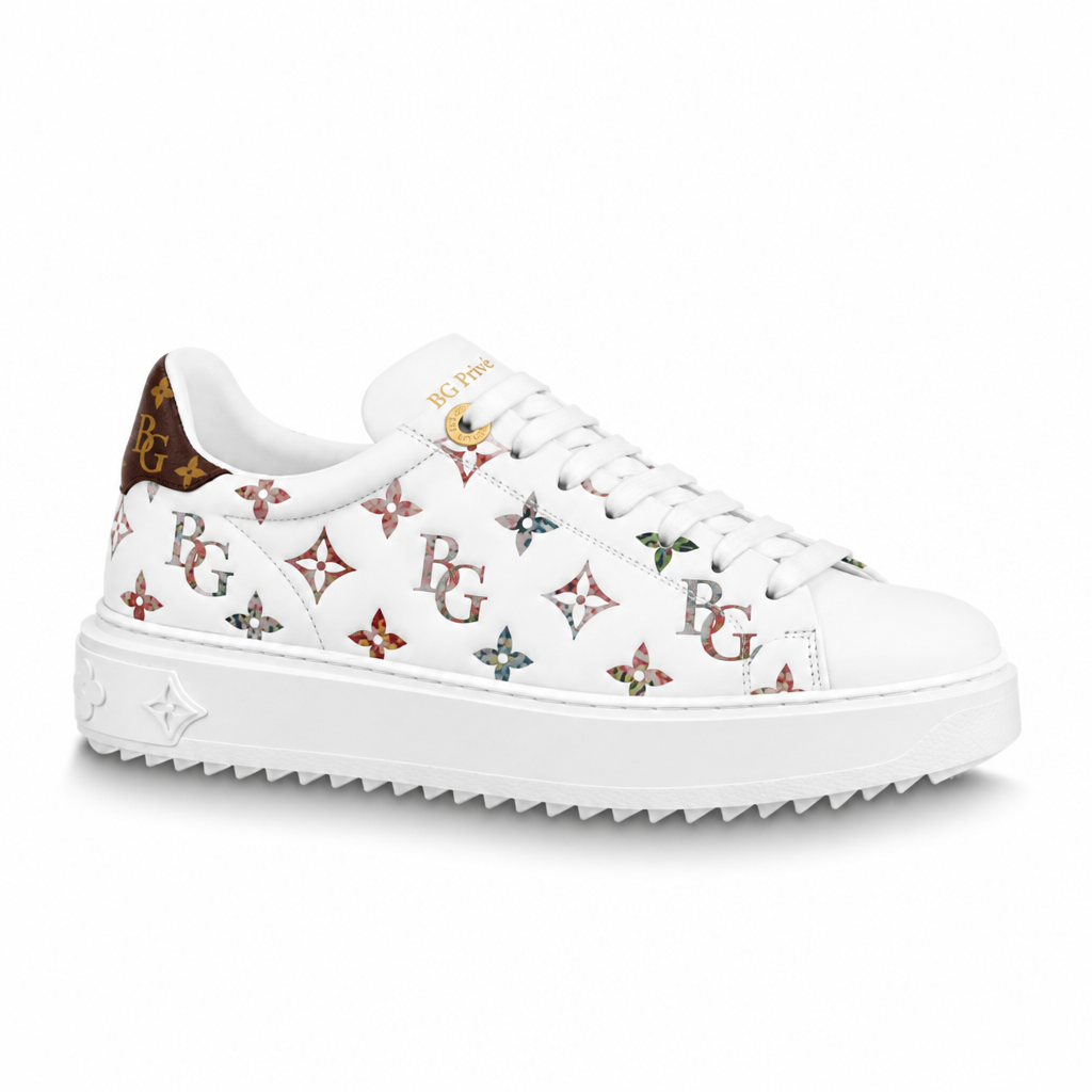 Time Out Sneaker in White Calfskin