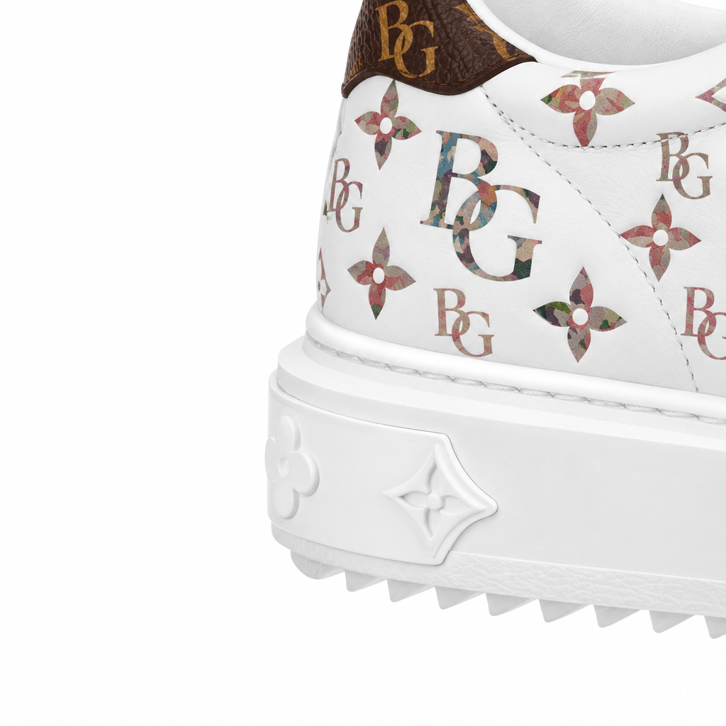 Time Out Sneaker in White Calfskin