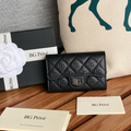 Classic Card Holder in Black Grained Calfskin