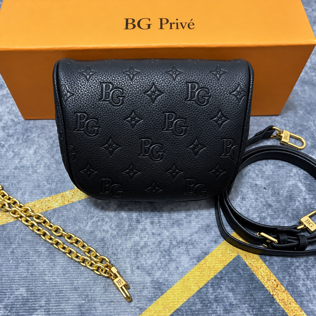 Mini Bumbag in Black Monogram Empreinte Leather
