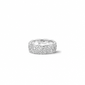 Coco Crush Ring, Small Version, 18K White Gold and Diamonds