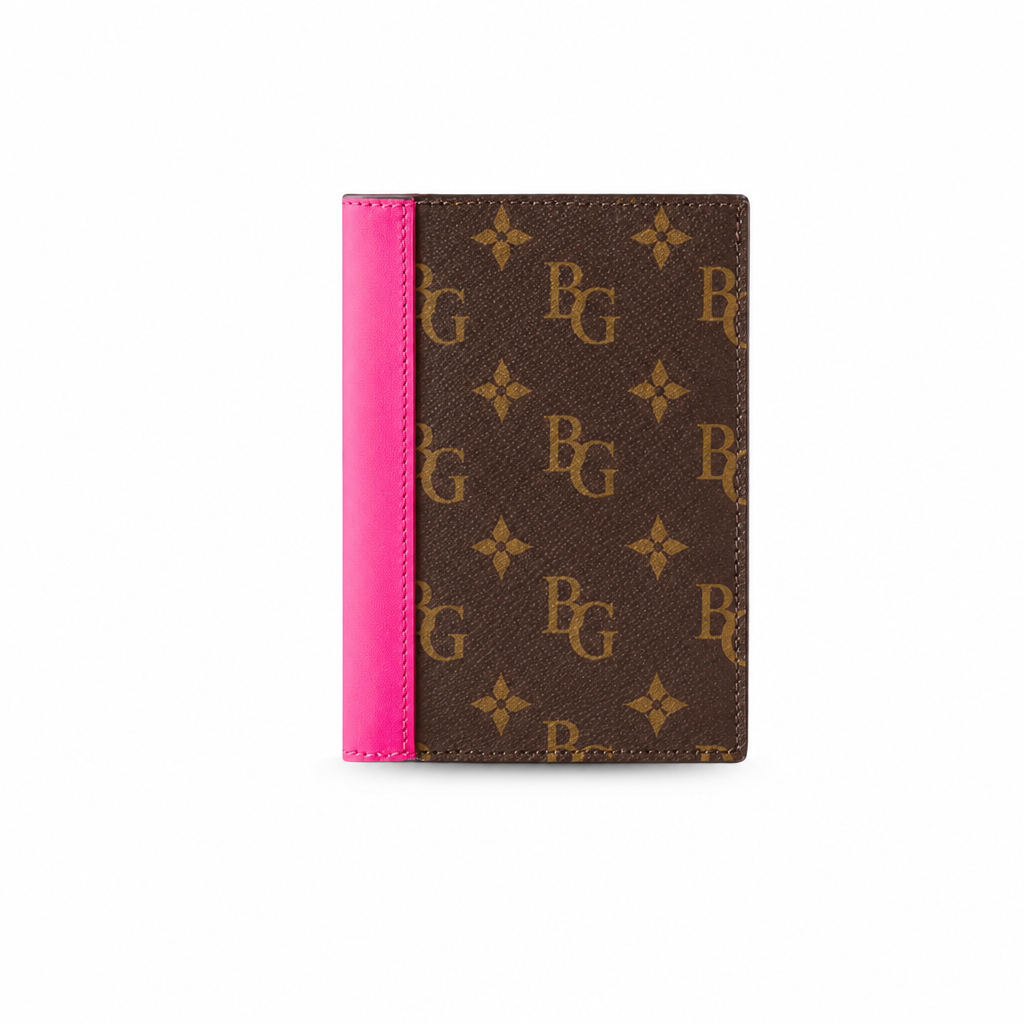 Monogram Passport Cover NM in Fuchsia