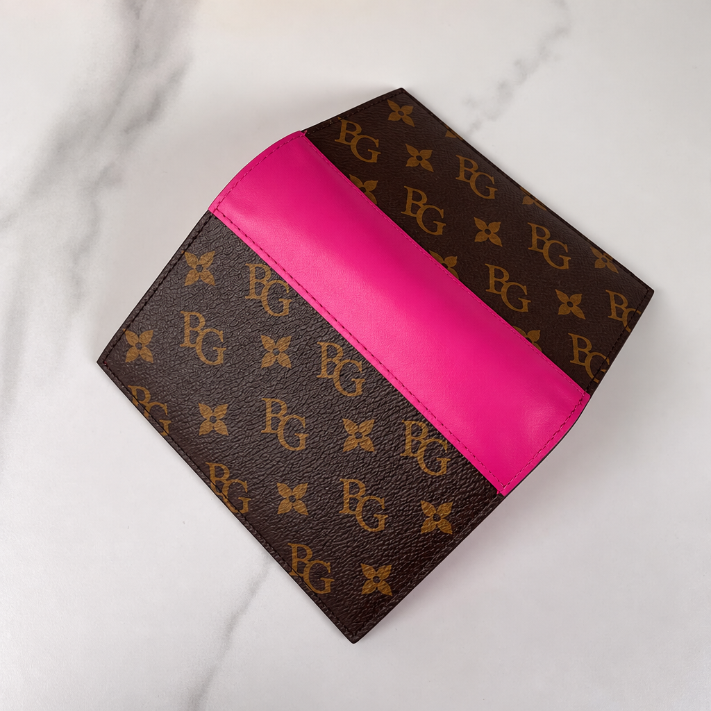Monogram Passport Cover NM in Fuchsia