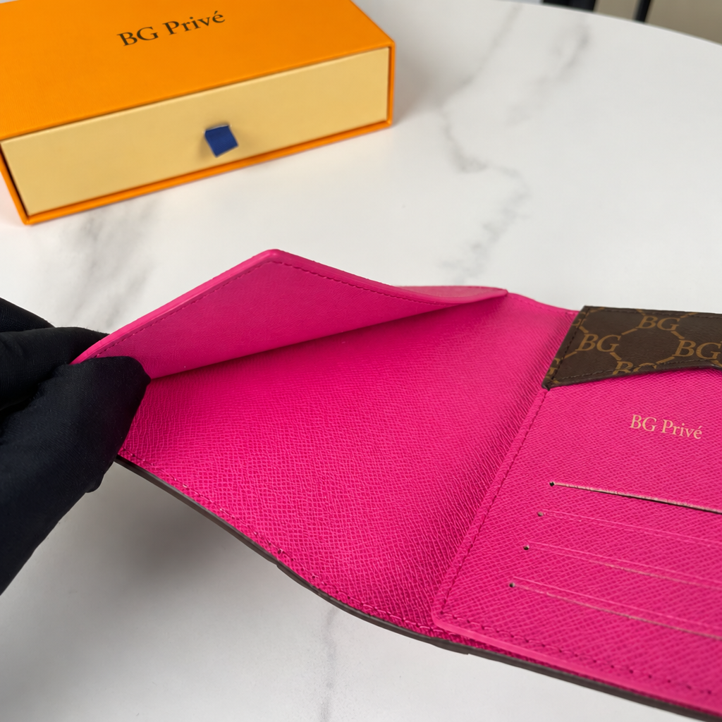 Monogram Passport Cover NM in Fuchsia