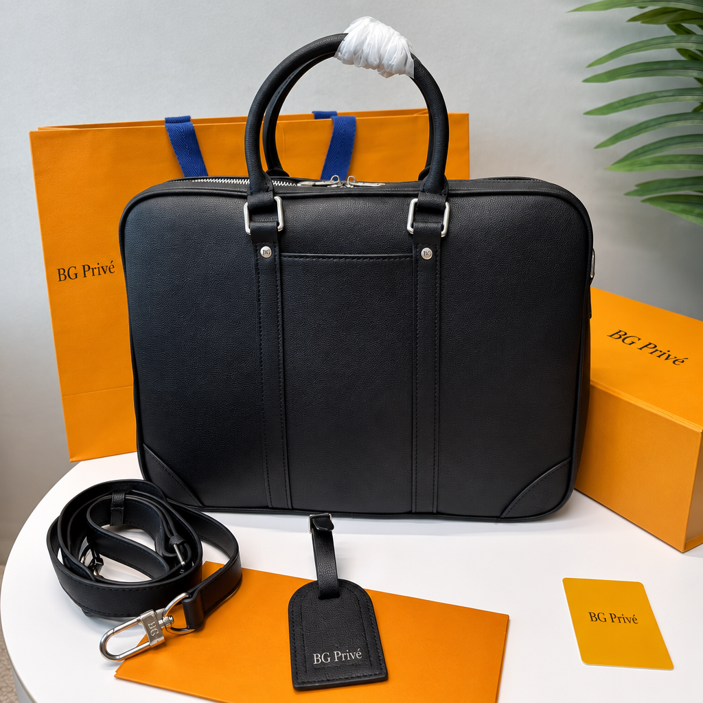 Briefcase Porte-Documents Voyage PM in Taiga Noir