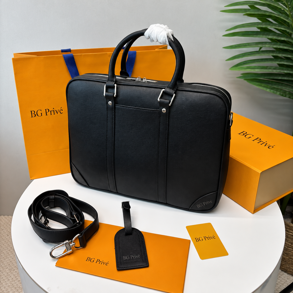 Briefcase Porte-Documents Voyage PM in Taiga Noir