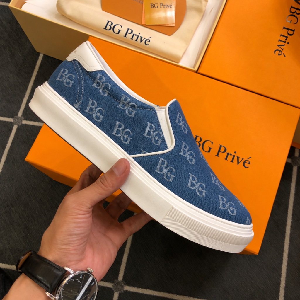 Trocadero Slip-On in Monogram Denim