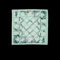 Printed Twill Carre Scarf Green For Women 777066 3G001 3967