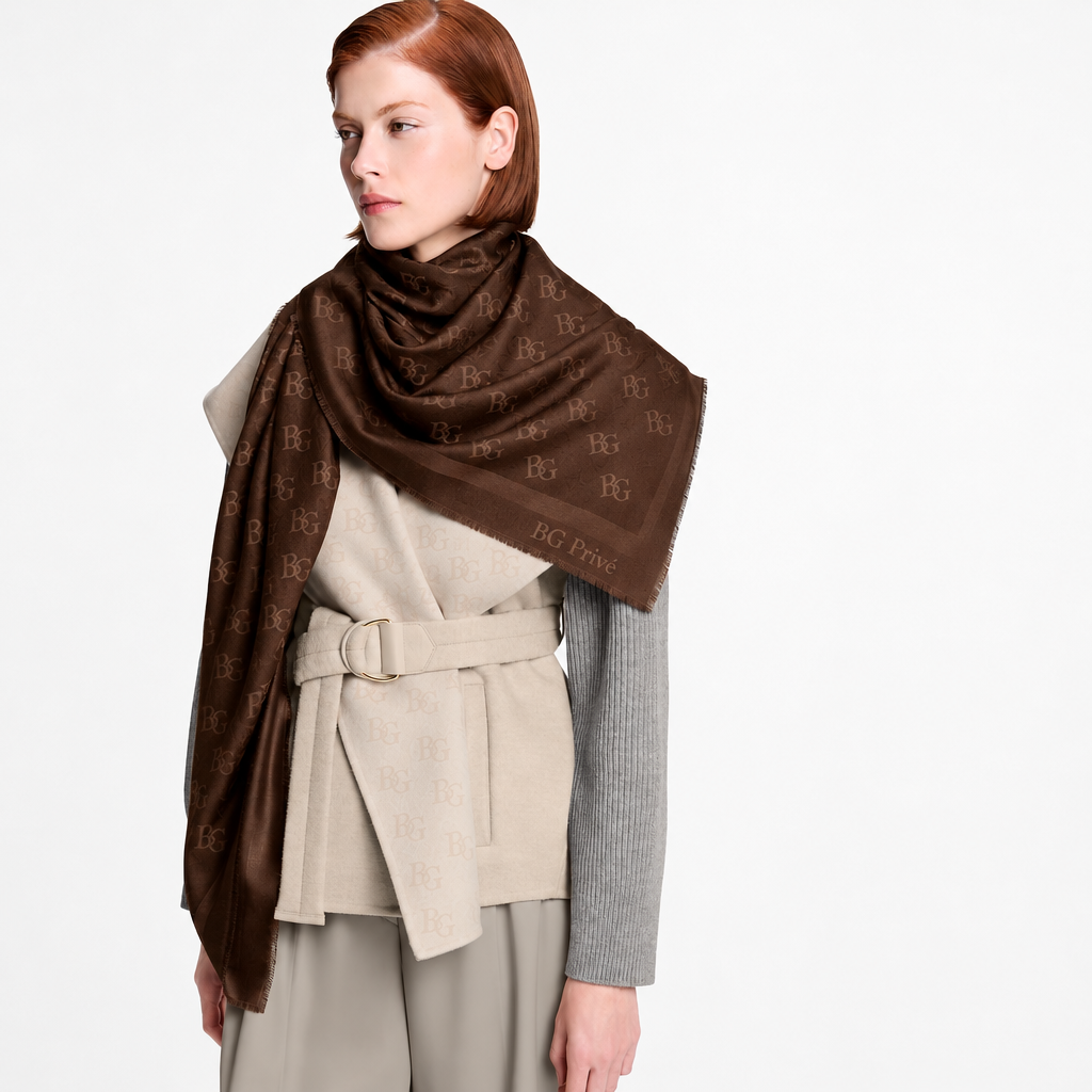 Monogram Classic Shawl Brown For Women M97933