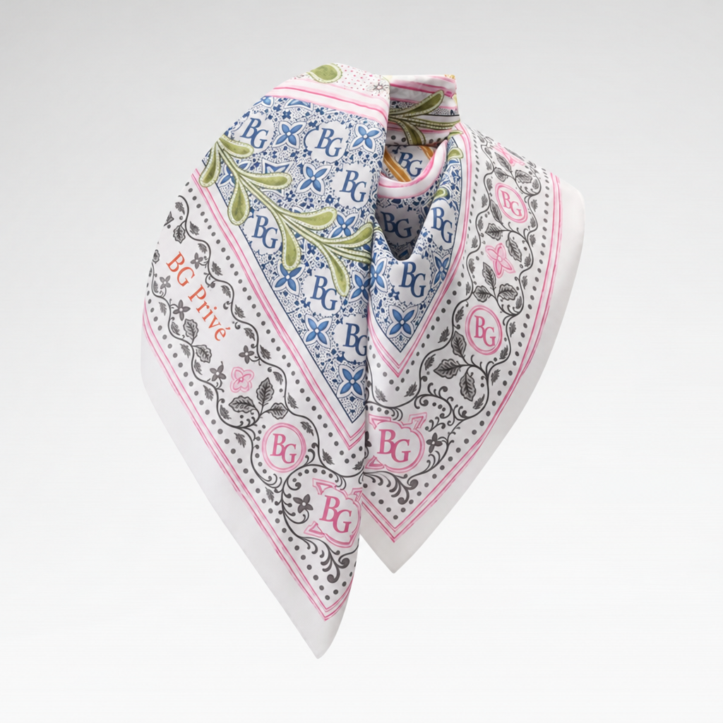 Summer Garden Shawl Blue For Women M98413
