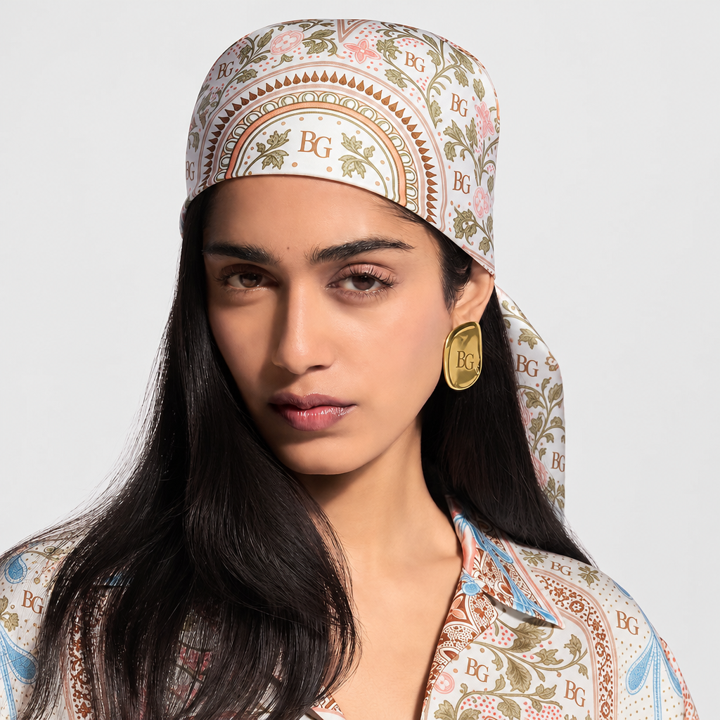 Summer Garden Shawl Beige For Women M98415