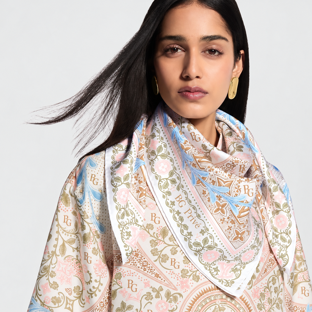 Summer Garden Shawl Beige For Women M98415
