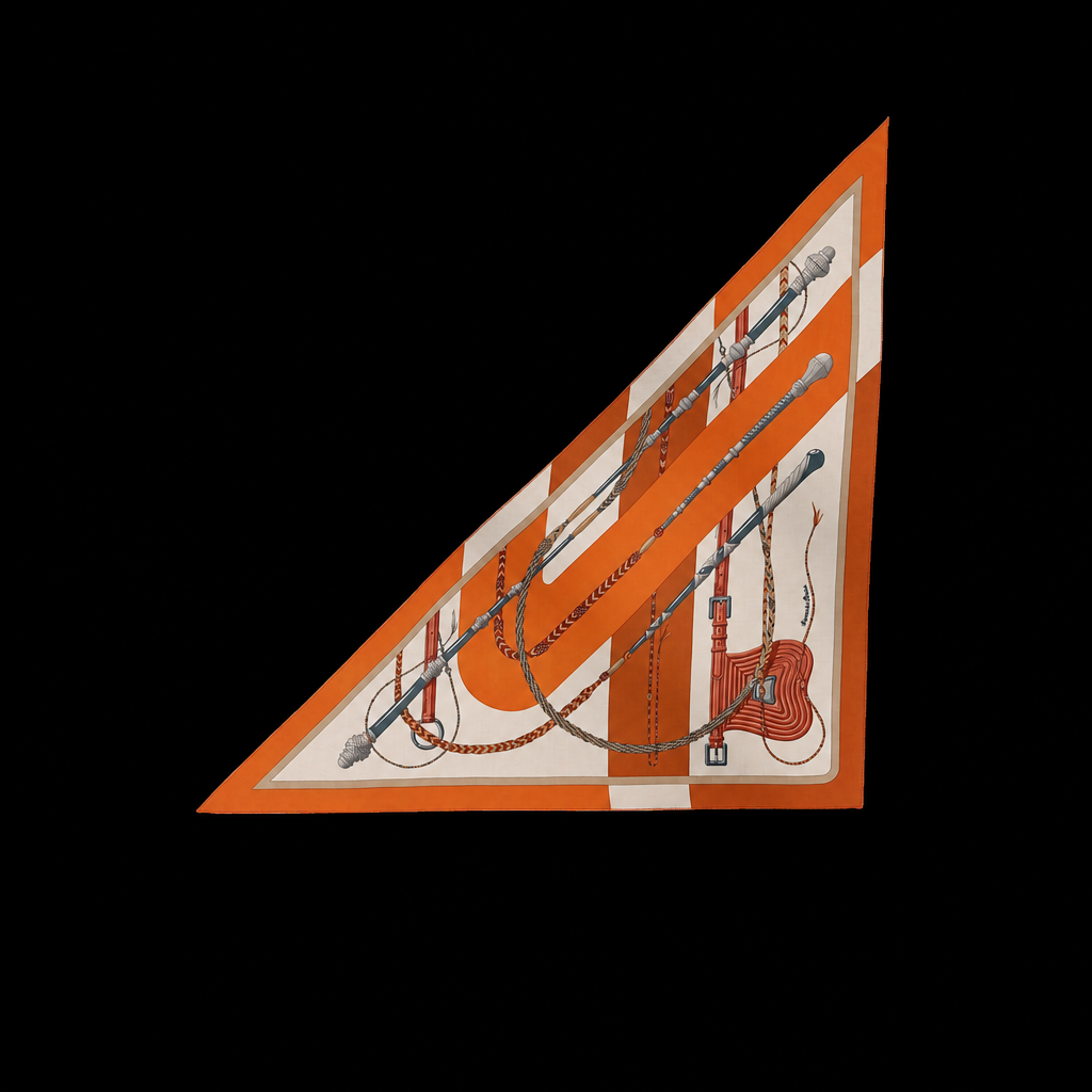 Clic-Clac Triangle Scarf Orange Cuit For Women H361662S 03