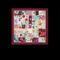 Printed Silk Twill Carre Scarf Bordeaux For Women 850107 3G001 5472