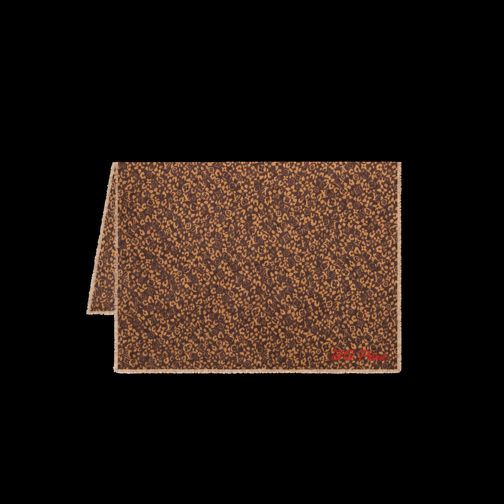 Safari Stole 72.8in/ 185cm Brown For Women M98151