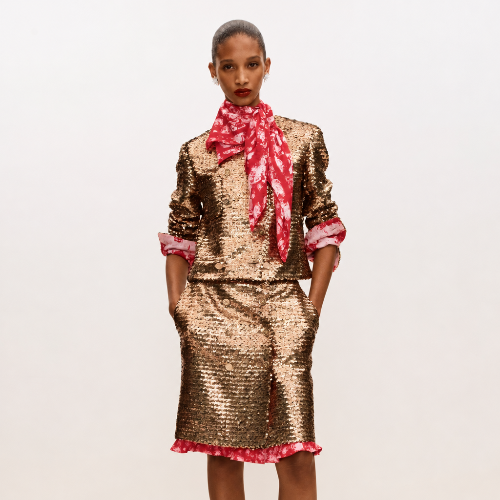 Square Scarf Red For Women