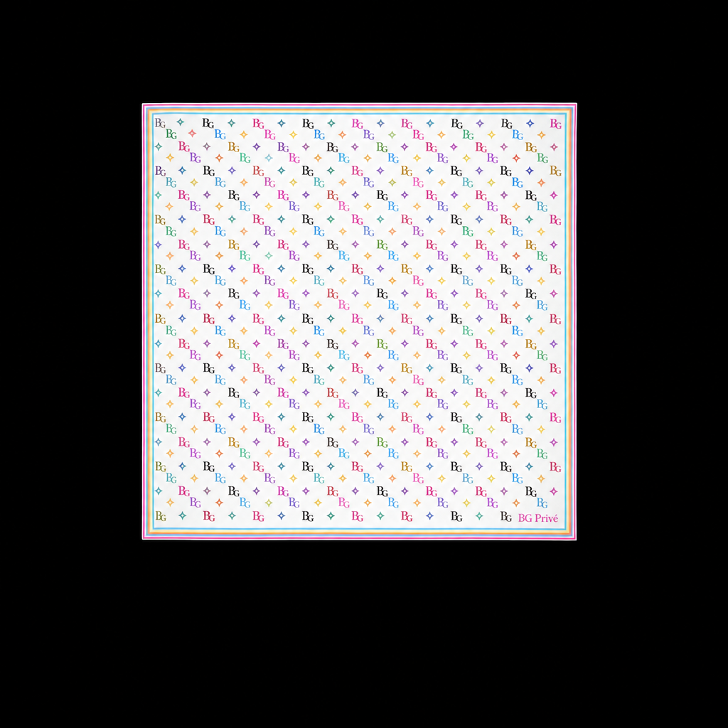 x TM Monogram Multicolor Shawl 52.8in/ 134cm White For Women M94974