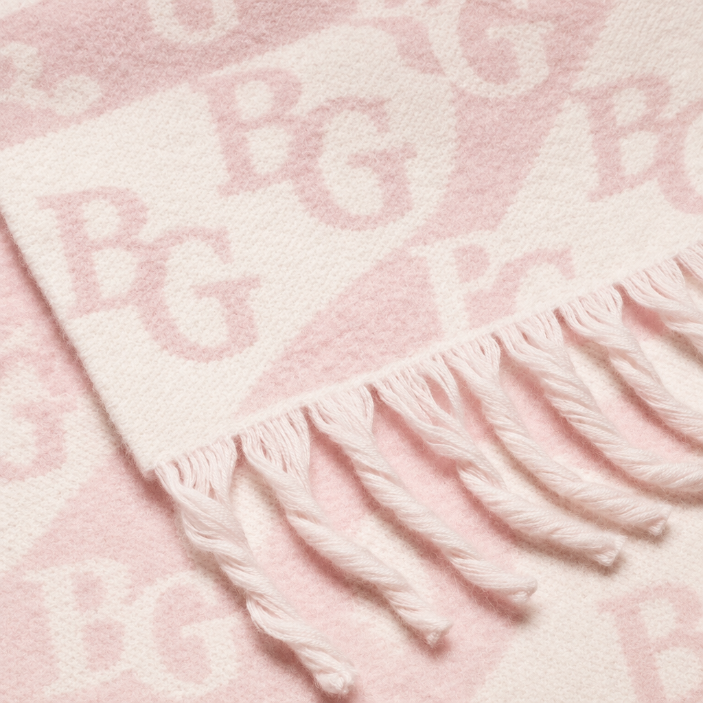 Scarf Light Pink/White For Women 70.9in/180cm AAB478-B22311-U4447