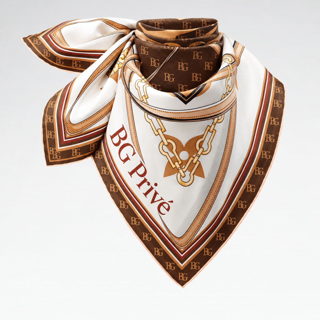 Ultimate Monogram Square 90 Scarf Brown For Women 35.4in/90cm M77639
