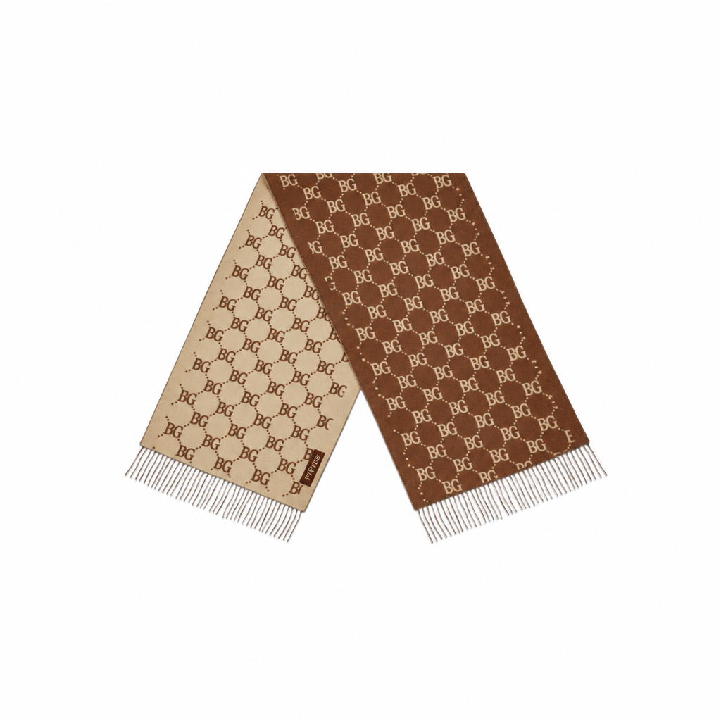 Scarf Brown And Beige 74.8in/190cm ‎812317 3GAC0 2379