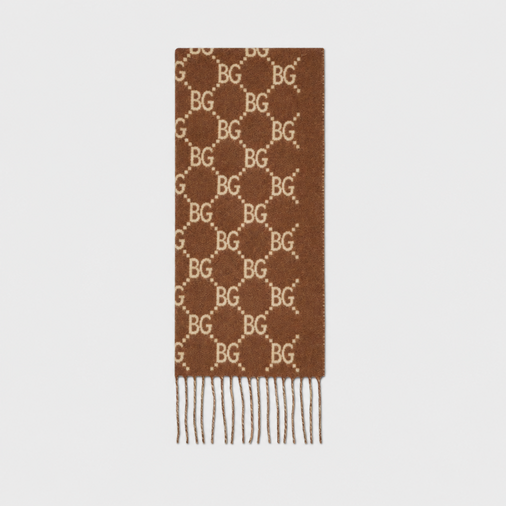 Scarf Brown And Beige 74.8in/190cm ‎812317 3GAC0 2379