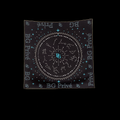 25C Coco Square Scarf Black For Women 35.4in/90cm