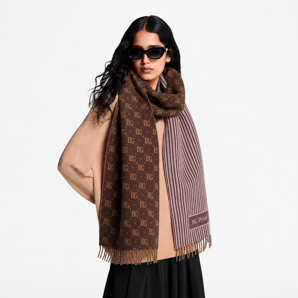 My Neverfull Scarf Brown/Burgundy 94.5in/240cm M96732