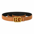 Garavani VLogo Signature Reversible Leather Belt – Saddle Brown/Black, 40 mm