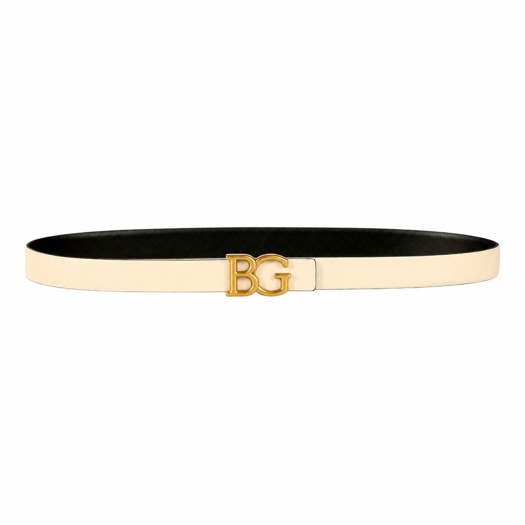 Garavani VLogo Signature Reversible Shiny Calfskin Belt – 30 mm