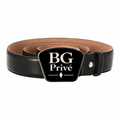 Corps Logo Plaque-Buckle Leather Belt