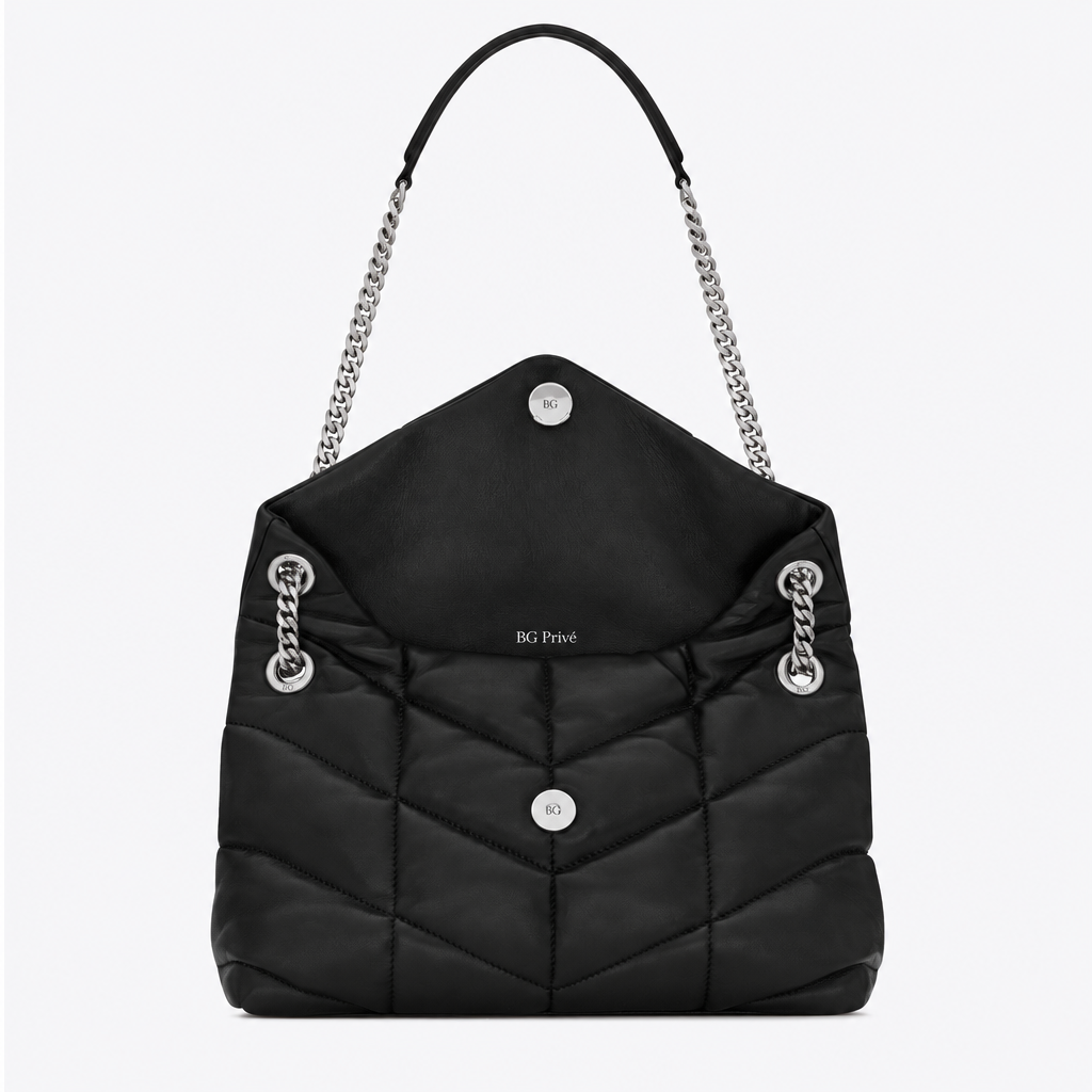Loulou Puffer Small Bag in Black Lambskin