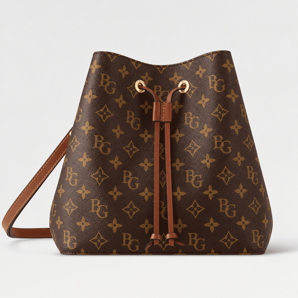 NéoNoé MM Caramel Monogram Bucket Bag