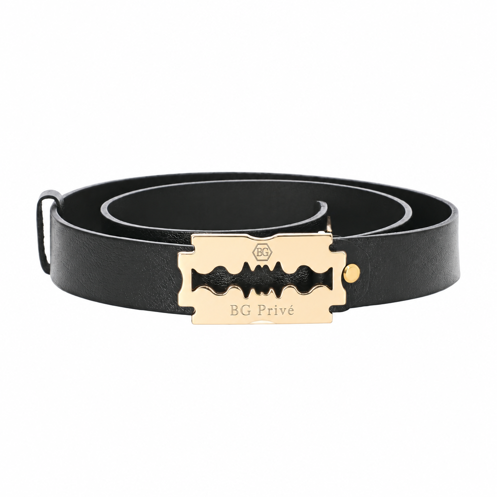 Philipp Plein Razor Design Buckle Belt