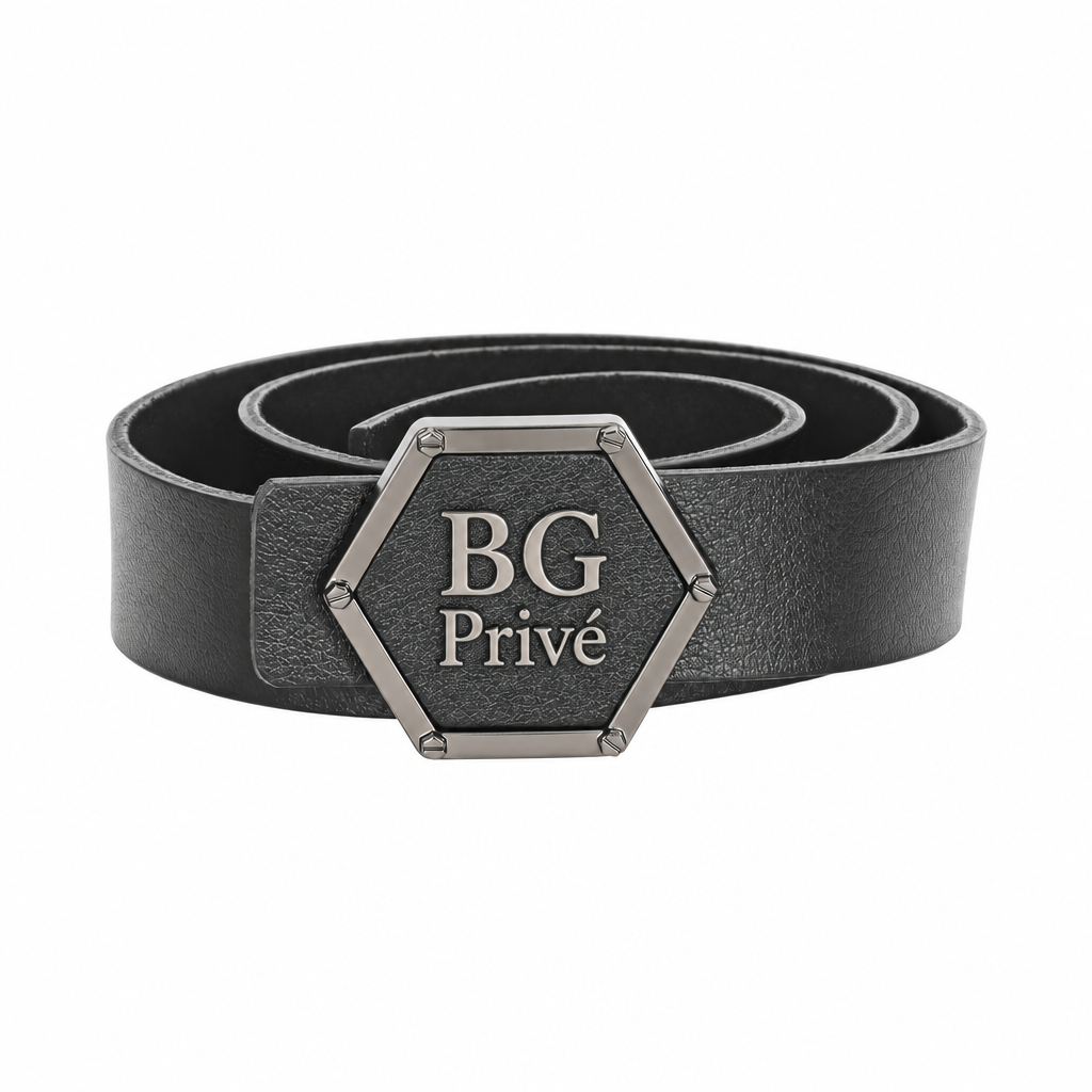 Philipp Plein Hexagon Leather Belt