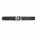 Interlocking G Belt in Black Leather