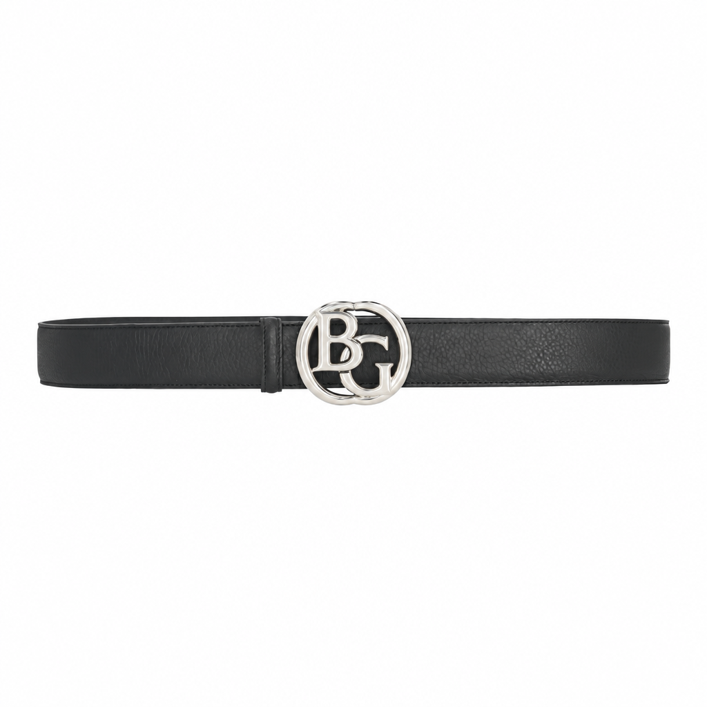 Interlocking G Belt in Black Leather