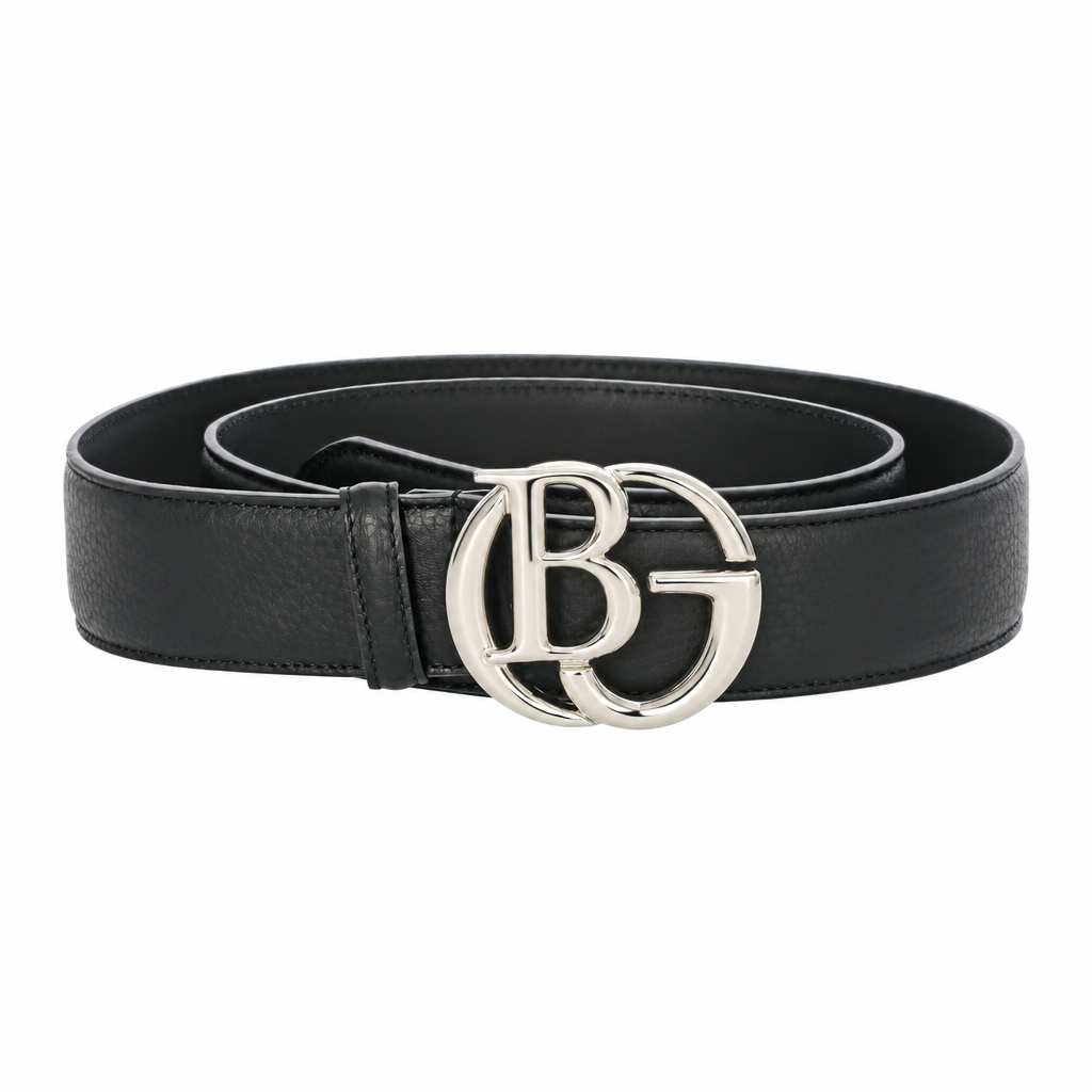 Interlocking G Belt in Black Leather