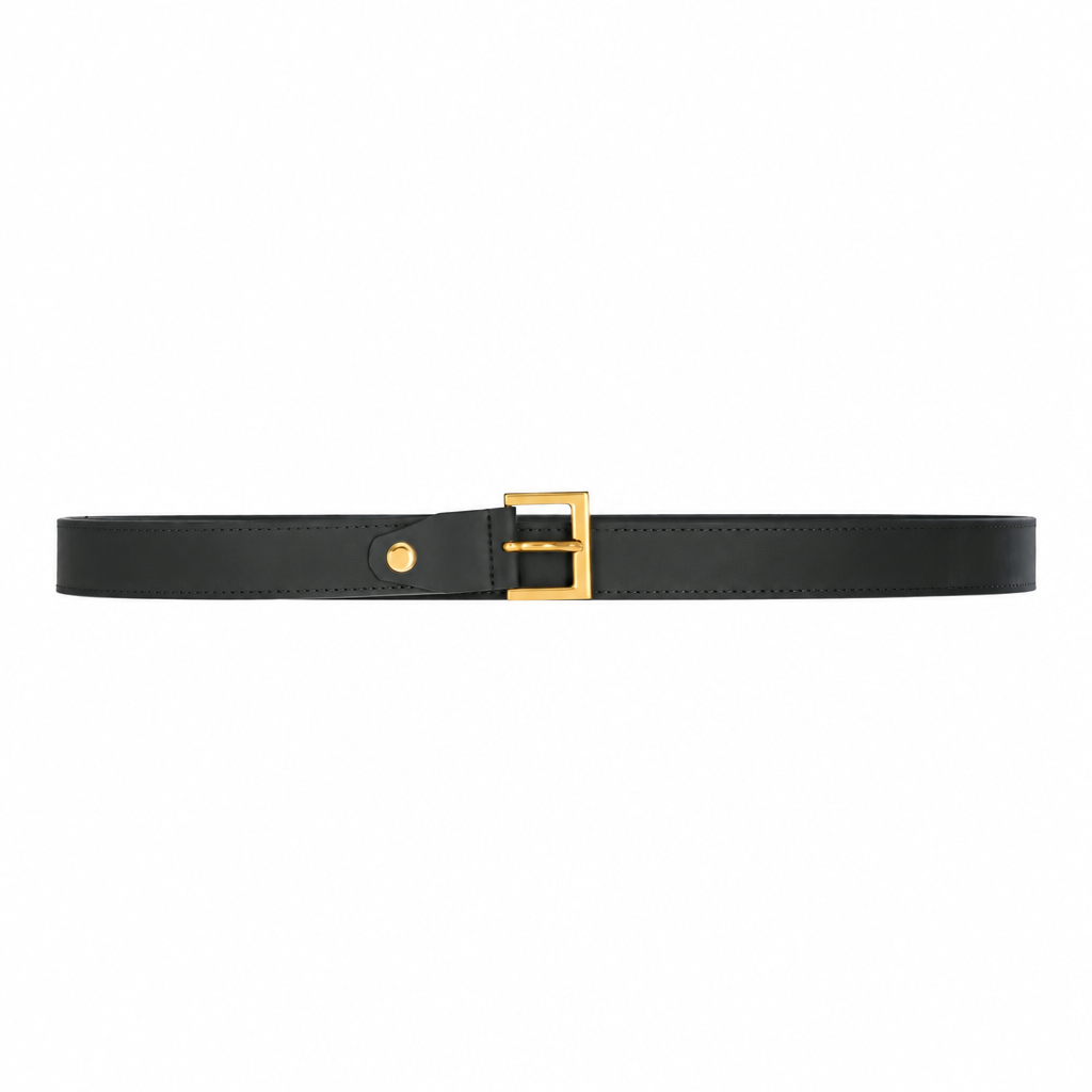 Cassandre Belt in Black Calfskin