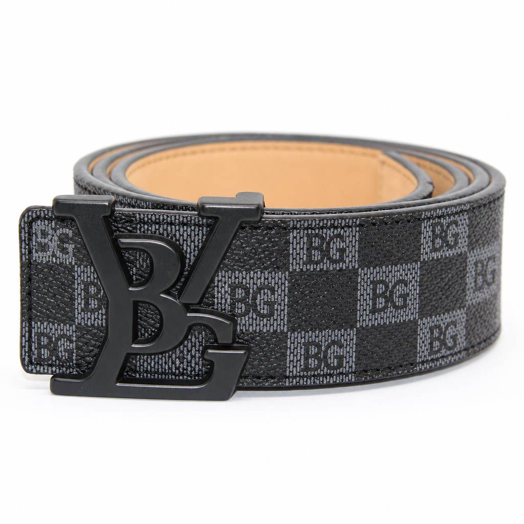 Initiales Belt in Damier Graphite, 40mm