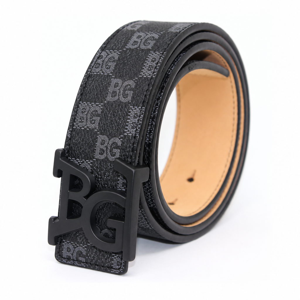 Initiales Belt in Damier Graphite, 40mm