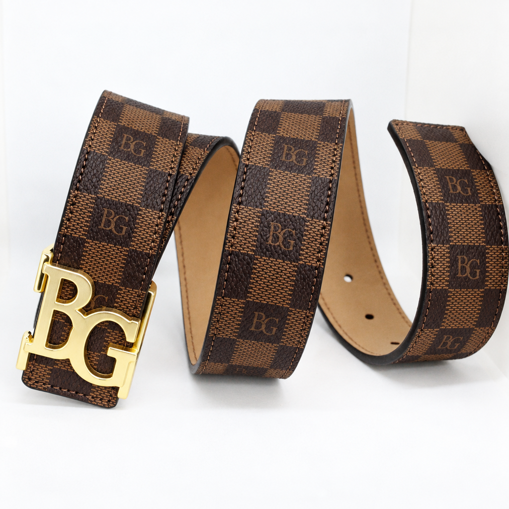 Belt Initiales 40 mm in Damier Ebene