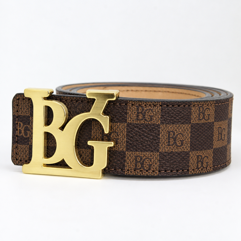 Belt Initiales 40 mm in Damier Ebene