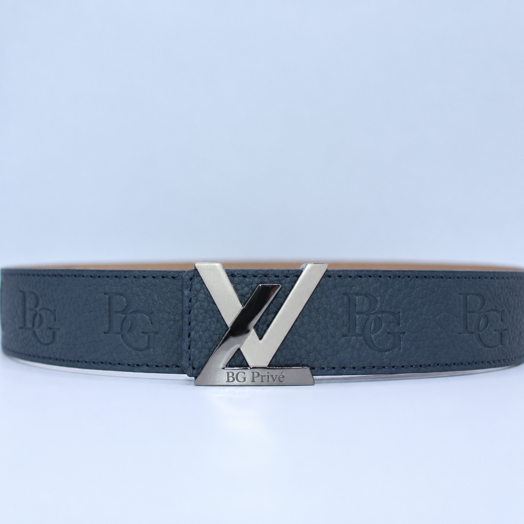 Initiales-Style 40mm Embossed Monogram Belt