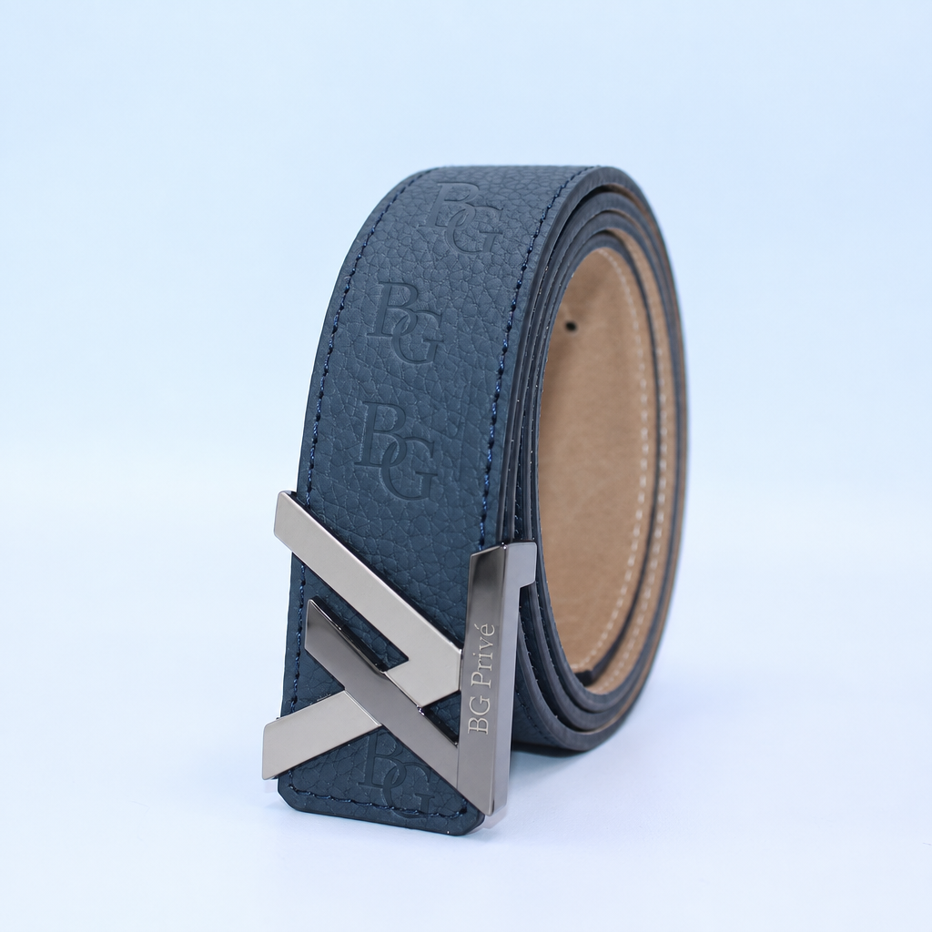 Initiales-Style 40mm Embossed Monogram Belt