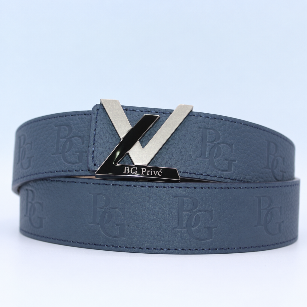 Initiales-Style 40mm Embossed Monogram Belt