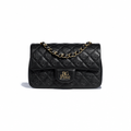 Mini Flap Bag – Mini Classic Handbag in Black Lambskin