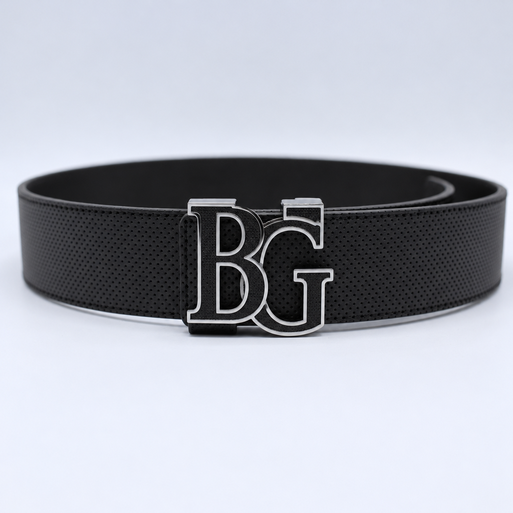 Initiales Perforated Leather Belt 40mm