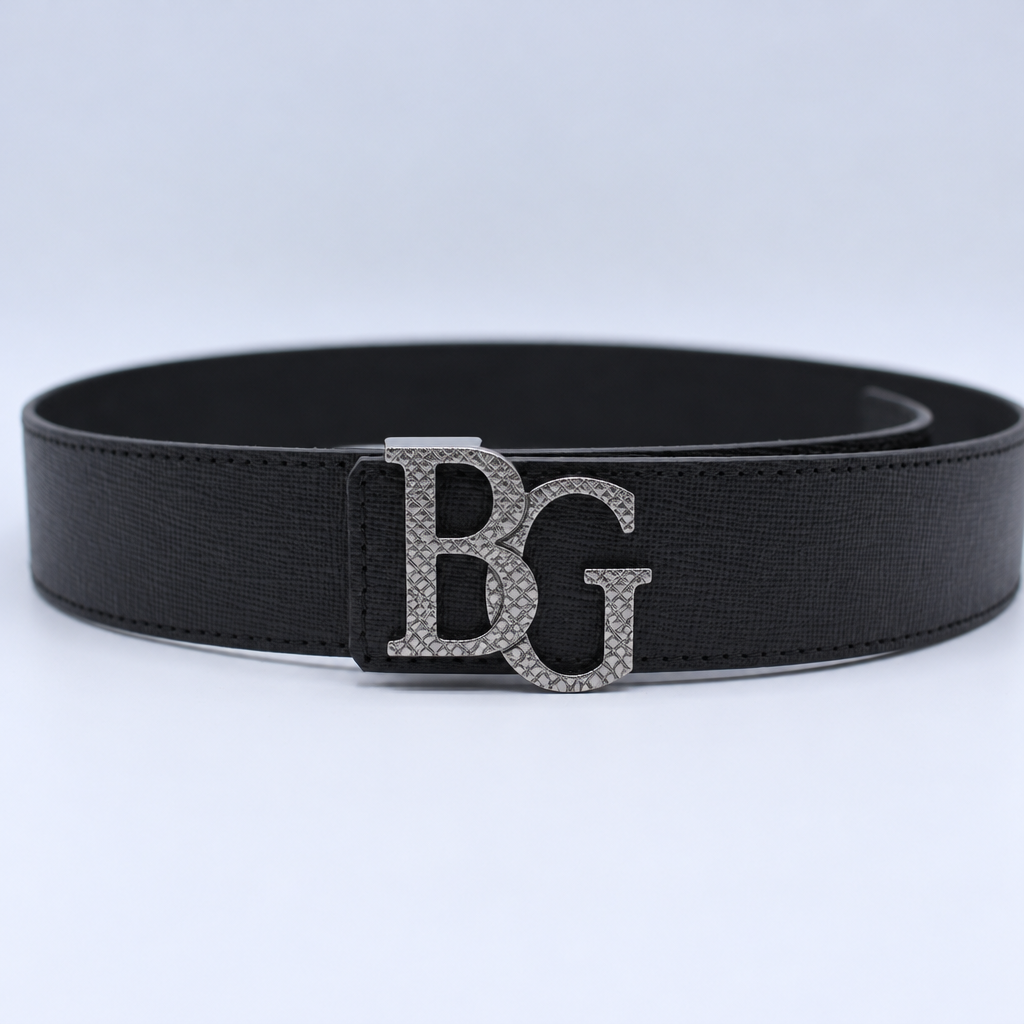 Initiales Belt 40mm in Black with Silver-Tone Buckle