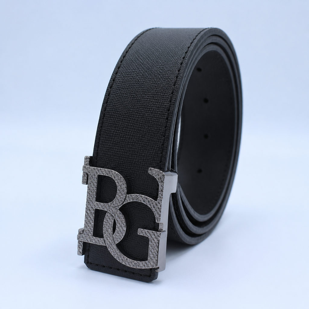 Initiales Belt 40mm in Black with Silver-Tone Buckle